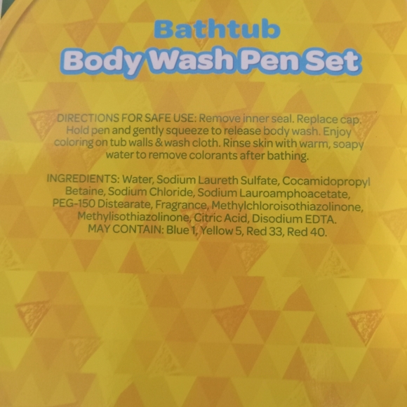 NEW Crayola Bathtub Body Wash Fun Fruity Scent 5 Pens W/Washcloth Boxed Gift Set - Picture 3 of 4